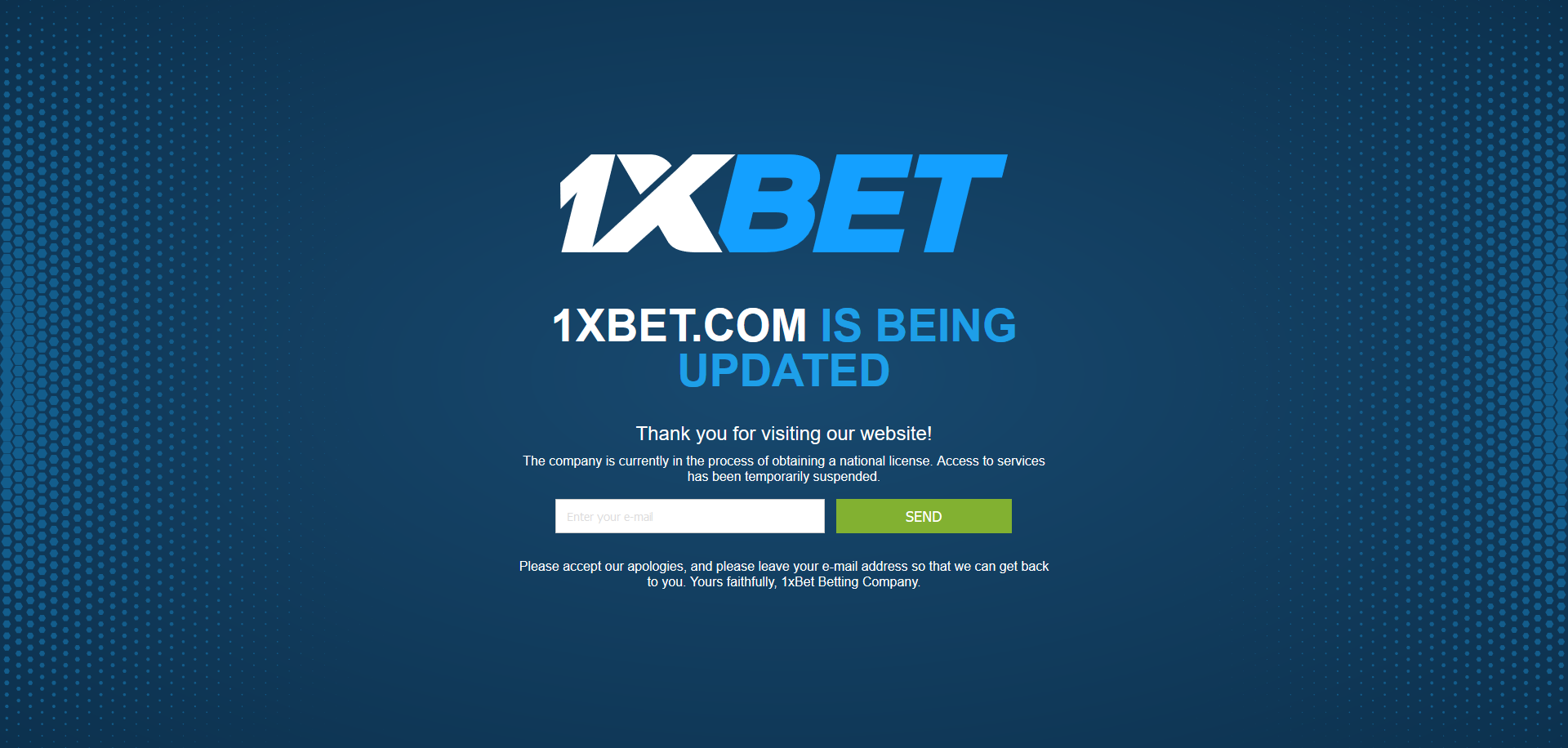 1xbet licence